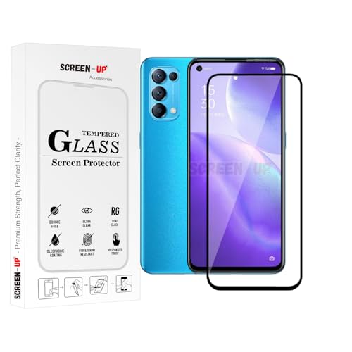 Image of ScreenUp Tempered Glass For Oppo Find X3 Lite - Ultra Clear, 9H Scratch Resistant, Full Coverage, Easy Install Screen Protector