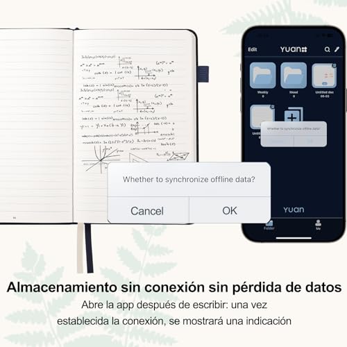 Yuan Cuaderno Digital & Bolígrafo Inteligente, admite Sync. y Partage en Tiempo Real, Escritura Inteligente para Notas y Bocetos, Compatible con Android/iOS, Perfecto para Regalar - imagen 5