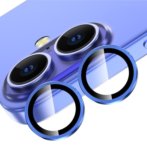 Image of Lensarmor Ultramarine iPhone 16 /16 Plus Camera Lens Protector - 9H Tempered Glass, Scratch Resistant, Flash Friendly, Premium Protection