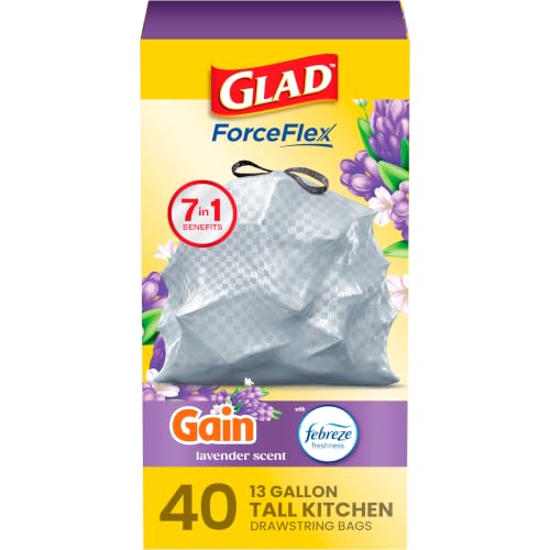 Glad ForceFlex Tall Kitchen Trash Bags...