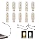 USB Schwanenhals, Flexible Tastaturlicht, USB Anschluss Leselampe, Notebook-Leselampe (5 Weiß + 5 Warmes Gelb)