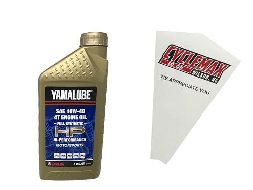 Cyclemax Aceite Sintético 10W-40 Full 4-Stroke con Embudo