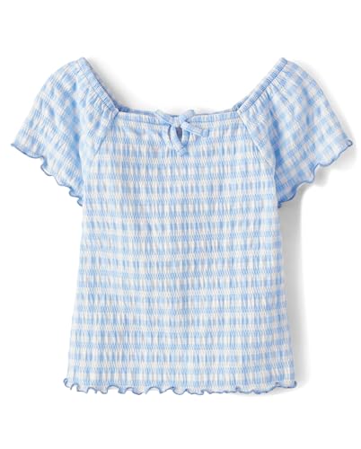 Image of The Children's Place Girls' Smocked Short Sleeve Tops
