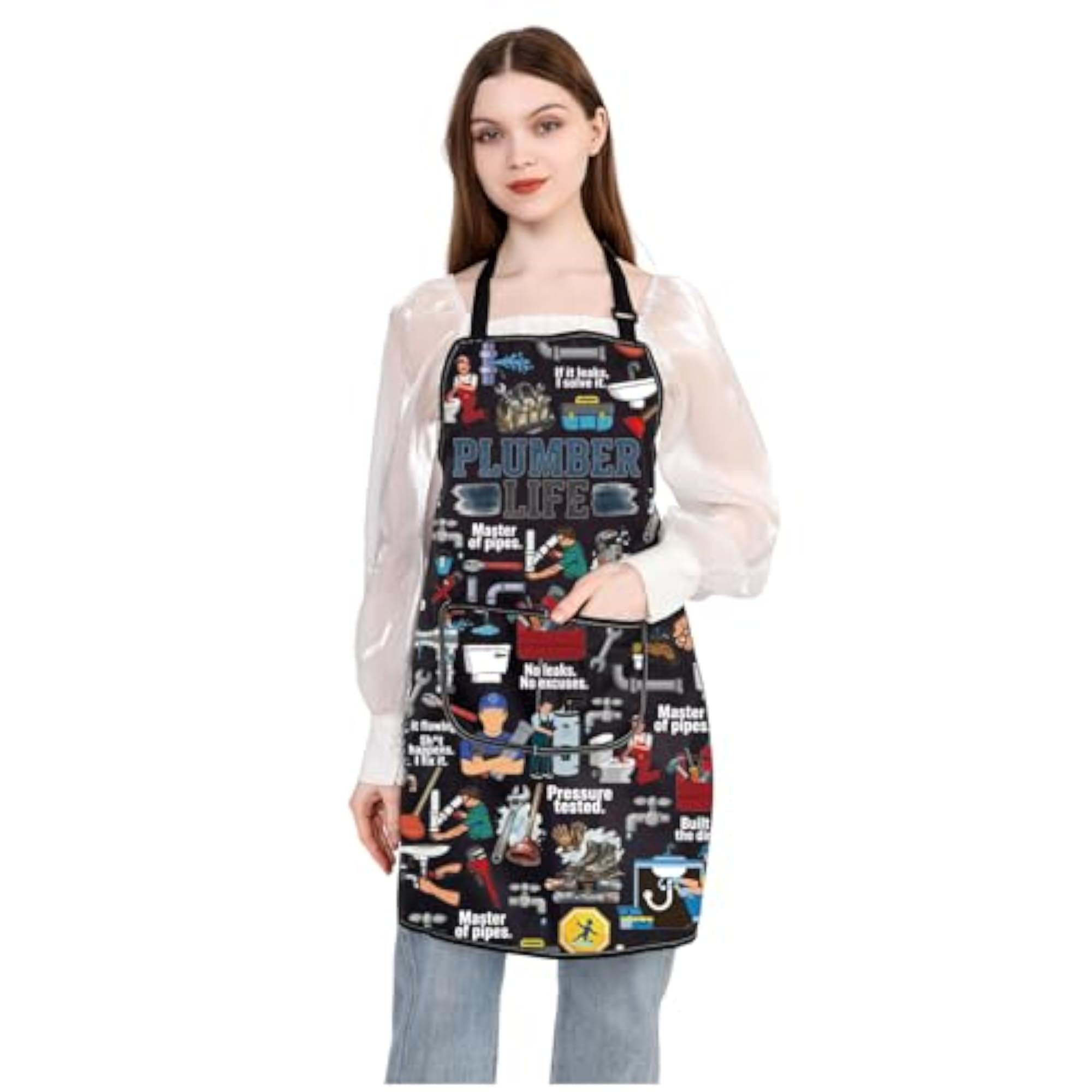 Plumber Waterproof Apron, Gift for Tradesmen