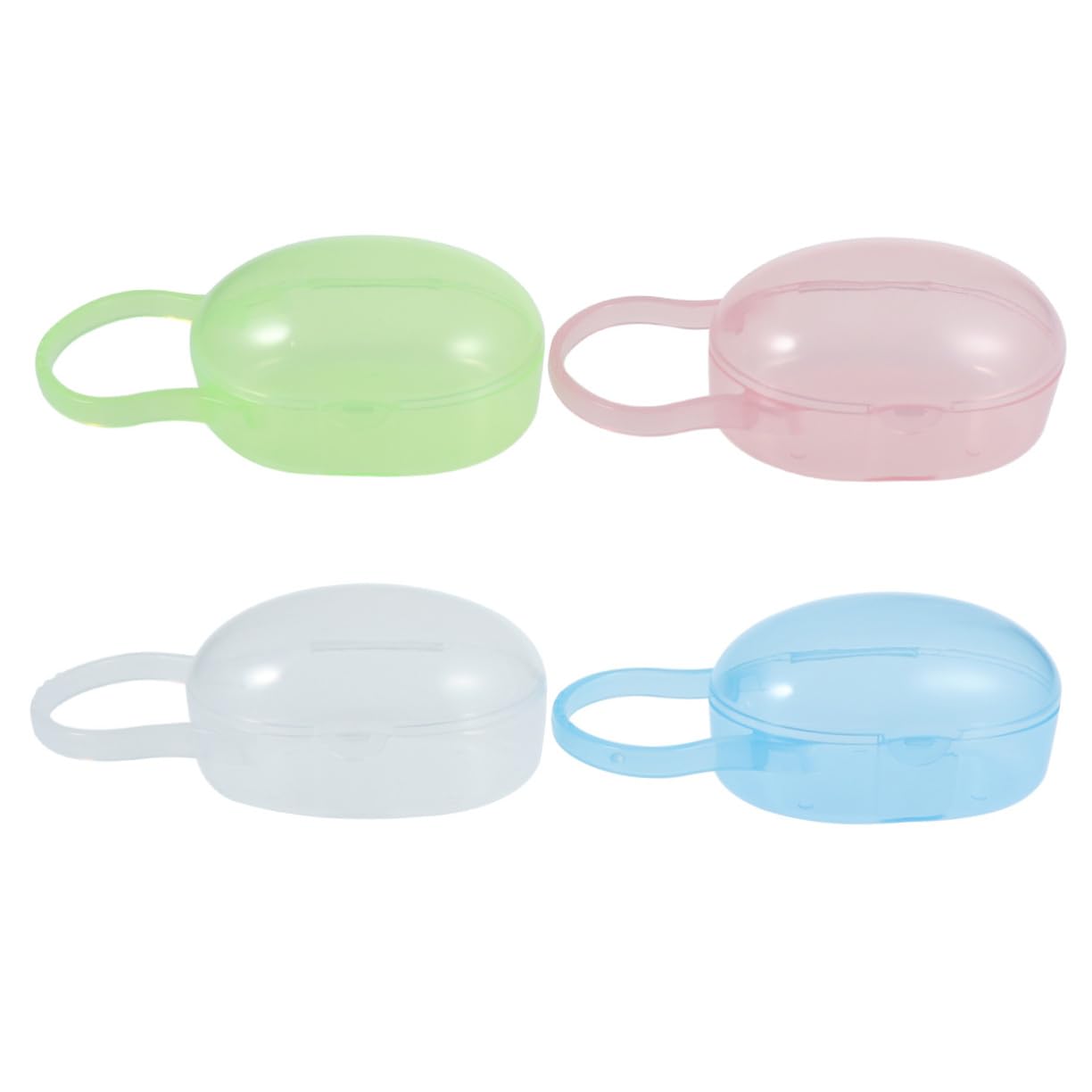 Milisten Pacifier Case Holder Box 4pcs Pack Portable Baby Pacifier Storage Made of Healthy Pp Safe Easy to Clean