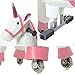 JoJoPooNy Ride on Unicorn Toys for Girls, Ride on Horse Riding Pony for Children 3-6 Years Old, Rideable Plush Walking Horse Animal with Wheels