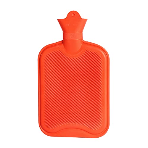 ROIMOE Wärmflasche ohne Bezug 2L großer Öffnung Sichere und Haltbare Naturkautschuk Bettflasche für Kinder und Erwachsene Geschenke für Frauen...