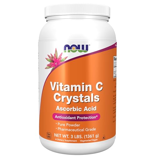 NOW Foods Supplements Vitamin C Crystals (Ascorbic Acid) Antioxidant Protection* 3-Pound
