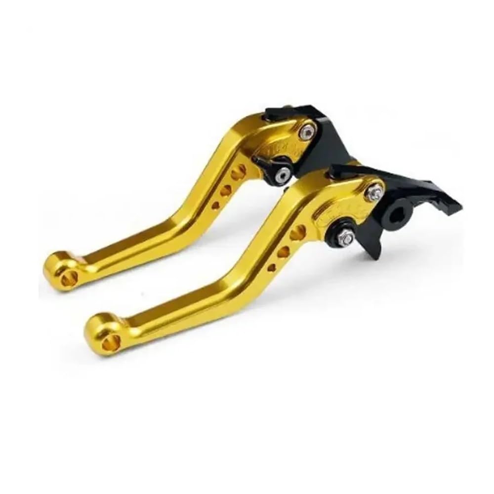 Vghkdfcfh 147Mm Gold Motorcycle Clutch Lever For Ho&Nda Vtx1300 2003-2008 Short/Long Cnc Motorcycle Adjusting Clutch Brake Levers Set