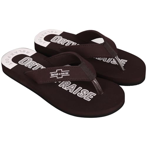 Image of Extra Soft Orthopaedic Comfort Slippers for Men | Anti-Skid, Arch Support, Doctor Recommended Flip Flops | Relax Footwear for Heel & Ankle Pain Relief