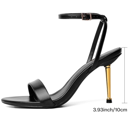 Mostrin Heels for Women Strappy Lace Up Ankle Strap Heels Pointed Open Toe Stiletto High Heeled Sandals for Prom, Party, Daily2