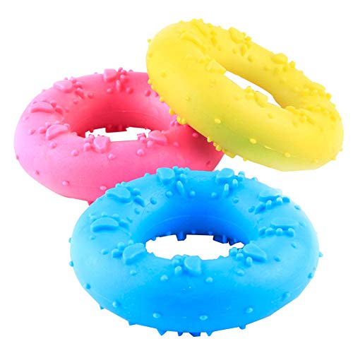 Monbedos TPR gomma ciambella molare giocattolo Pet...