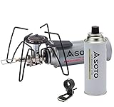 ソト(SOTO) レギュレーターストーブ【ガスボンベ1本/点火アシストレバー付きスタートセット】【シルバー/Amazon.co.jp 限定 モノトーン】 ST-310/ST-700/ST-3104