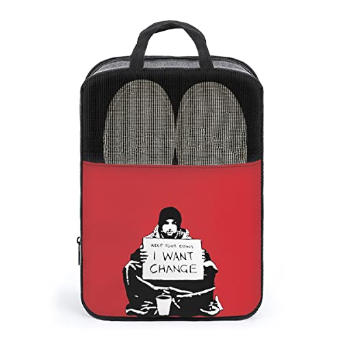 C oNV[ Banksy Keep Coins I Want Change V[YobO StV[YP[X C V[Y ʋC ^h~ o s X|[c AEghA Y fB[X gx ւ  ho @\