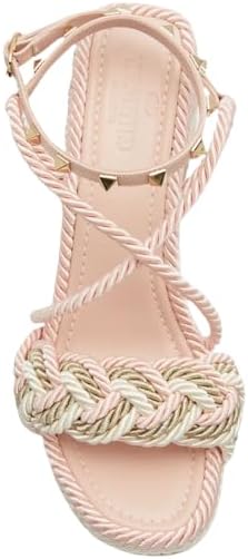 Valentino Garavani Rockstud Multicolored Rope Wedge Espadrilles Sandals 40