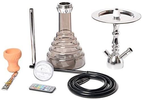 LSZ Shisha-Set Tragbare Shisha mit Accessoires, Single Schlauchhukahn 21in Huka mit LED, Acrylvase Shisha-Set (Color : A… – Bild 4