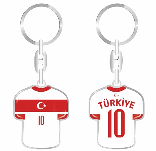 daged Llavero de Turquía con revestimiento de resina, efecto 3D