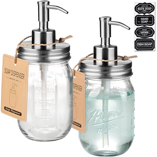 SheeChung Mason Jar Soap Dispenser (16 Oz)