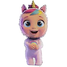 Toyland® 111 cm (44&Prime;) Ballon en aluminium Cry Babies Fantasy Dreamy Unicorn – Décorations de fête