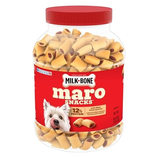 Milk-Bone MaroSnacks Small Dog Treats with Real Bone Marrow, 40 Oz. Canister