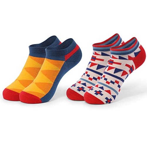 HHX YONLEE No-Show Low-Cut Striped patterned Casual Socks 8/10 Pairs Gift Box3