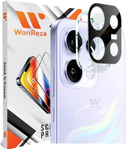 Image of [1+1 Tempered Glass for Reno 16C 5G with Camera Glass Protector Edges to Edge Screen Guard Protector 9H Hardness - (Pack of 2)