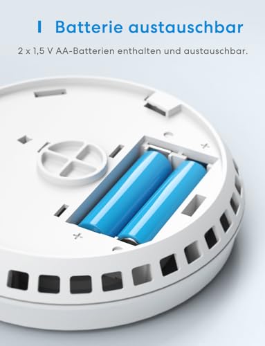 Meross WLAN Rauchmelder / Feuermelder 3 St. mit Hub funktioniert mit Apple HomeKit...