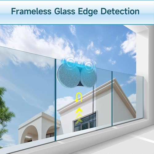 iDEEBO C200 Fensterputzroboter, Intelligente Pfadplanung des Fensterreinigung, Automatischer Wasserspray, Hochhaus-Sicherheitsdesign, 12 Reinigungstücher – Bild 5