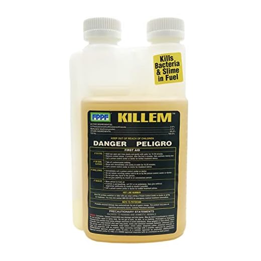 FPPF 00119 KILLEM BIOCIDE 16 OZ. BOTTLE, TREATS 1920 GALLONS OF DIESEL FUEL PER BOTTLE