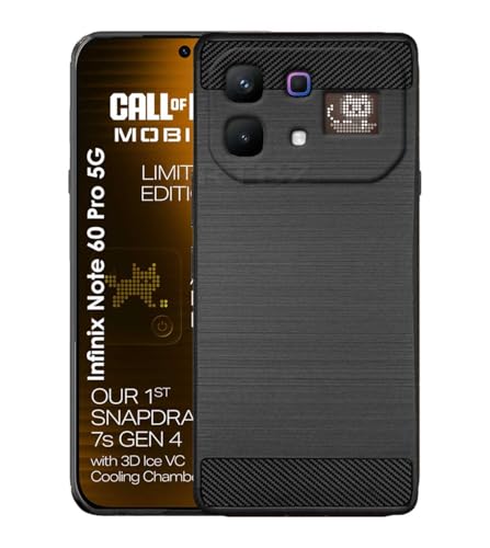 Image of Soft Flexible Hybrid Armor Back Case Compatible with Infinix Note 60 Pro 5G -Black
