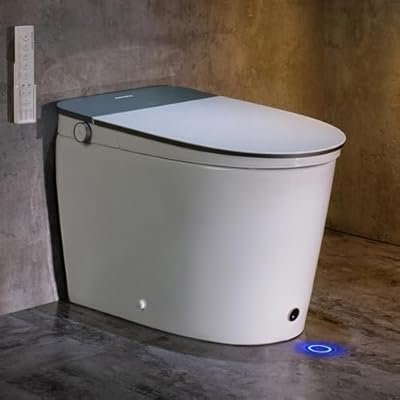Casta Diva Smart Toilet with Bidet Built in, Auto Open/Close Lid,1000g MaP Flush, Heated Seat & Foam Dispenser, Foot Sensor Auto Flush, Blackout Flush, Bidet Toilet with Tank Built in (CD-K030PRO)