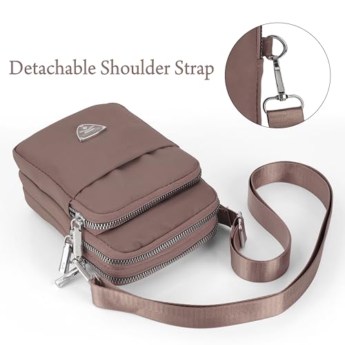 Image of J I Women's Small Cross-Body Phone Bag Stylish Mobile Cell Phone Holder Pocket Purse Wallet Sling Bag Mini Shoulder Bags