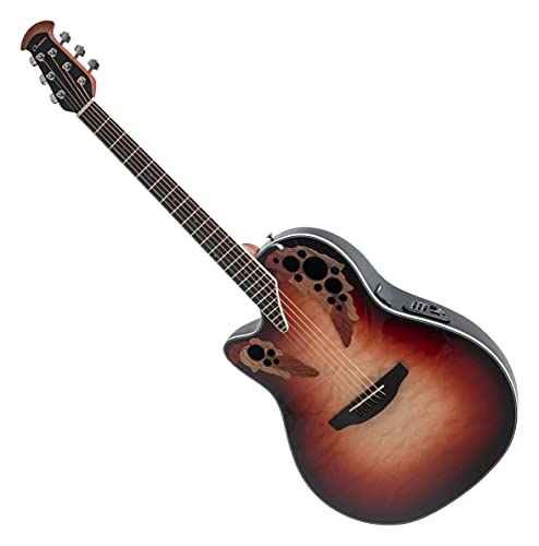 Ovation Ce44Lx-1R Celebrity Elite Exotic Ruby Burst Linkshandige Elektrisch-Akoestische Westerngitaar (Ov533.223)