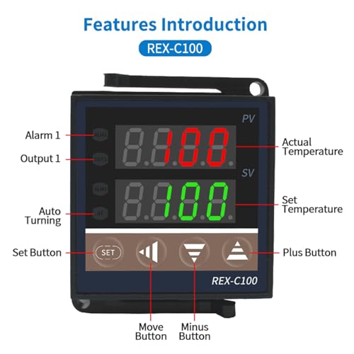 Thermostat de précision REX-C100 pour stopper les variations de température du four
