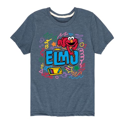 Sesame Street - Elmo Scribble - Toddler and Youth Short Sleeve Graphic T-Shirt