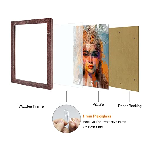 Ymond Rustic Picture Frame 12X18 Poster Frame Photos Frame 12 By 18 Picture Frame For Home, Library, Gallery, Museum, Café, Restaurant #TOP2
