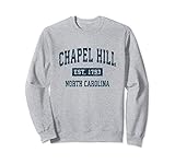 Chapel Hill North Carolina NC Vintage Sports Design Navy Sweatshirt