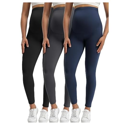 Buttergene Women's Maternity Leggings over the Belly Pregnancy Active Wear Workout Yoga Tights Pants
