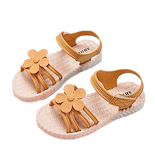 Girls Flower Flat Foam Sandals Soft Rubber Summer Wide Shoes Baby Toddler Kids Girl Slip On Comfy Trendy Open Toe Shoes3