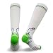 Vitalsox Italian Graduated Compression Socks (1 pair- fitted) for Women Best For Running, Travel, Yoga, Nurses, Maternity Pregnancy, White, Medium