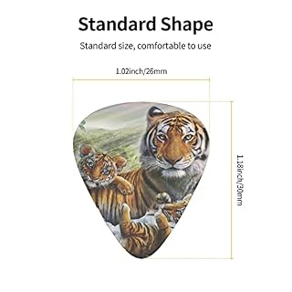 Tigers Médiators en celluloïd coloré pour guitare basse, amateurs de musique, guitares, électriques et acoustiques avec 0,46 mm, 0,71 mm, 0,96 mm - Les Beatles, Paul McCartney, John Lennon, RIngo Starr, George Harrison Tigers Médiators en celluloïd coloré pour guitare basse, amateurs de musique, guitares, électriques et acoustiques avec 0,46 mm, 0,71 mm, 0,96 mm – Image 4
