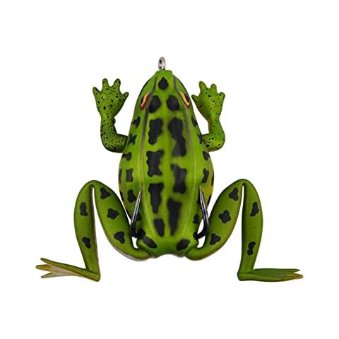 LIZHOUMIL Artificial Frog Lure Fishing Lures,Soft Bait With Sharp Hook Fake Bait For Freshwater Fishing Cover