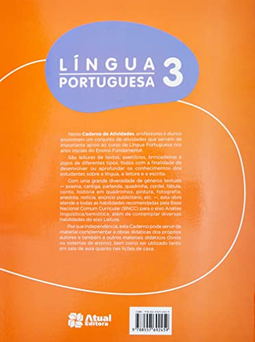 Caderno de Atividades Língua Portuguesa – 3º ano: Lançamento