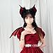 Shurhome Bat Ears Wing Headbands Fashionable Gothicism Headpiece Role Playing Headgear for Stylish Women and Party Enthusiasts Fashionable Gothic Headpiece