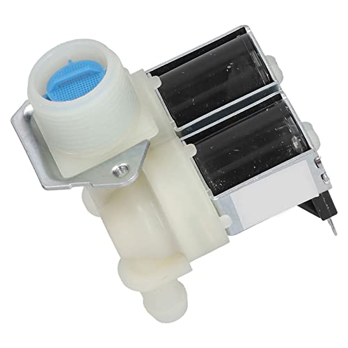 OKAT Water Inlet Valve, Universal AC220V-240V Replacement Water Inlet Solenoid Valve Double Head for Washing Machines for Automatic Washing Machines