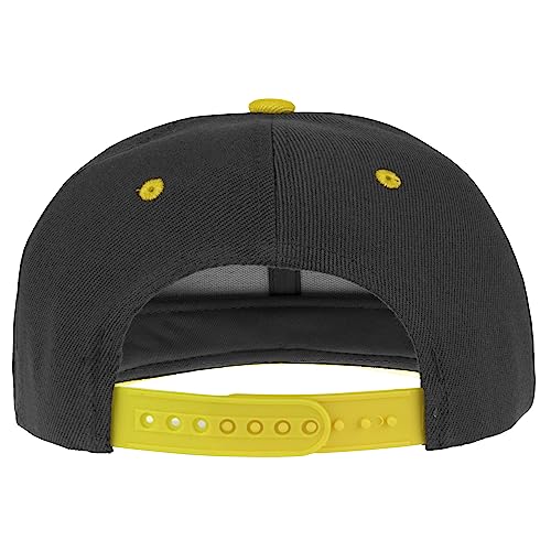 Image of Gelante Snapback Hats for Men - Flat Bill Brim Baseball Cap Hat - Plain Blank Adjustable