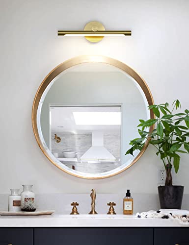 Jusheng Led Picture Lights For Wall 16.54'' Inch, Gold Picture Frame Light Hardwired Led Gallery Lights Art Display Light For Paintings Artwork Sconces Lamps 9W 3000K Warm White 110V Ac #TOP3