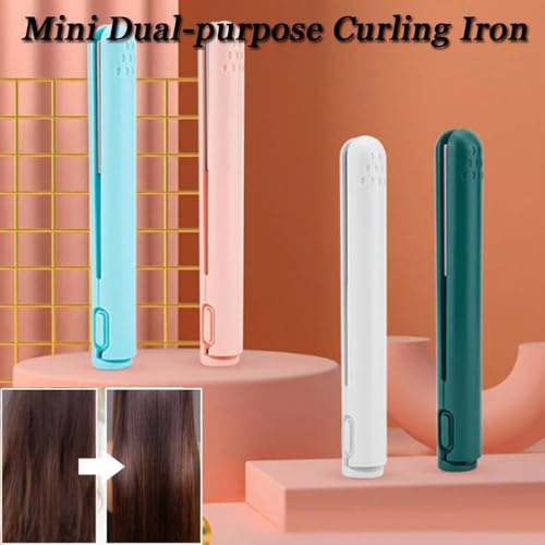 Plancha y rizador mini 2 en 1 para cabello corto miniatura 2