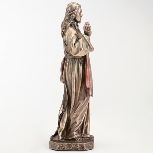 Figura Decorativa Jesucristo Misericordia Divina Bronce 15.9 cm miniatura 7