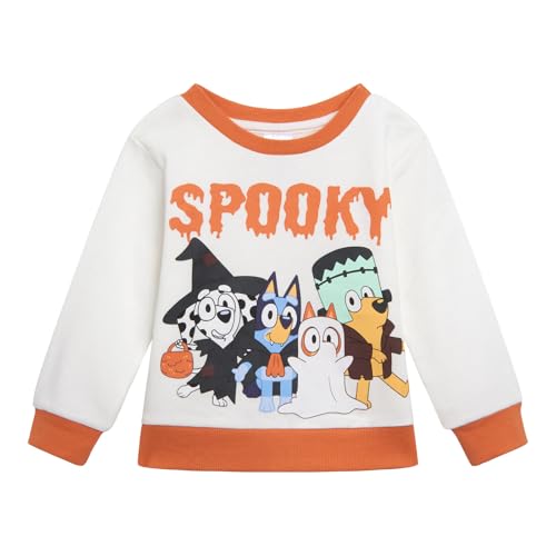 Image of Bluey Halloween Christmas Fleece Sweatshirt and Jogger Pants Outfit Set Toddler to Big Kid Sizes (2T - 10-12)
